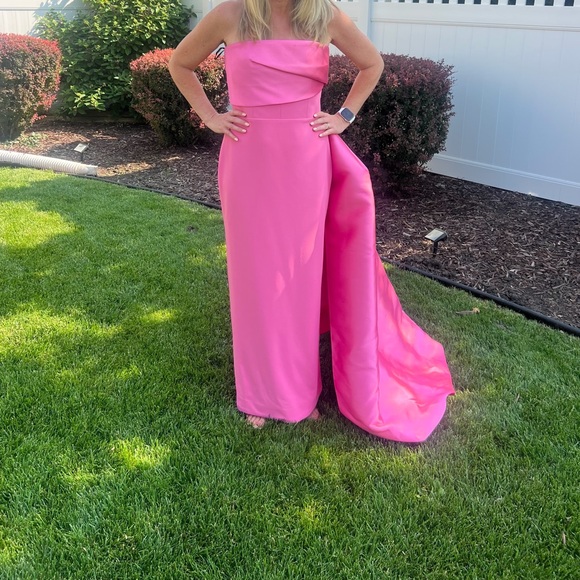 Solace London Kelsey Strapless Pink Dress - Picture 7 of 9